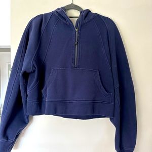 Lululemon scuba oversized hoodie with 3/4 zip